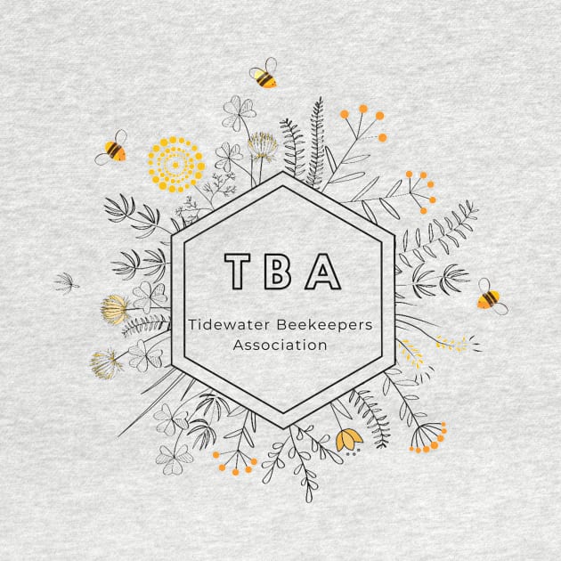 TBA Flower & Bee Hex by Tidewater Beekeepers